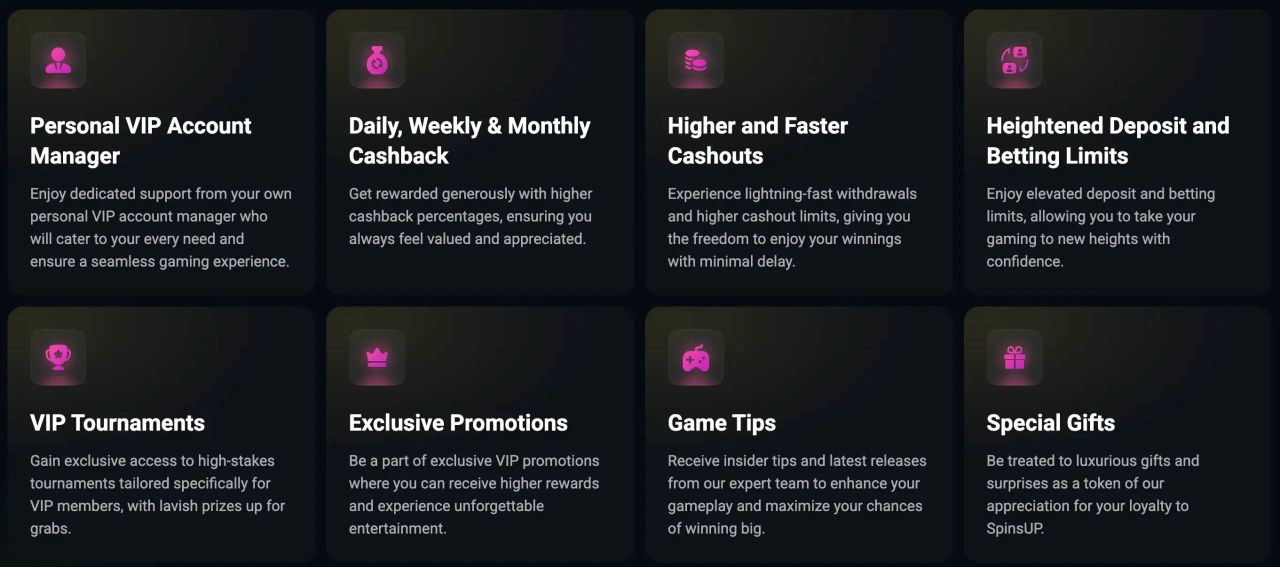 vip club benefits